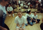 Jen Engstrom with Anne Su and Karla Draft in the background